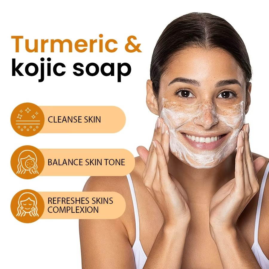 KojiAcid & TurmericLemon Anti-Acne Whitening Soap