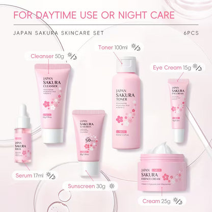 LAIKOU Sakura Skincare 6pcs/Set