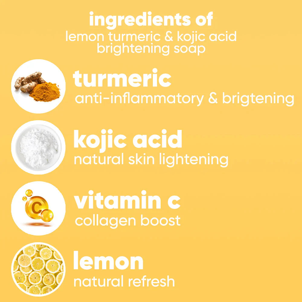 KojiAcid & TurmericLemon Anti-Acne Whitening Soap