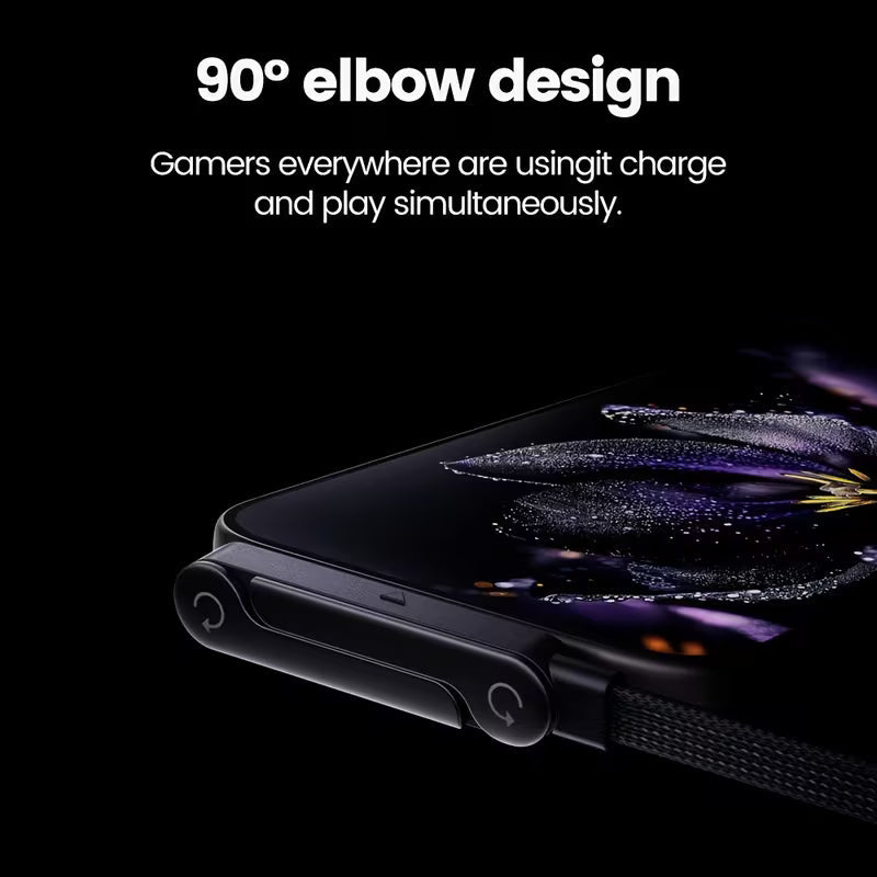 240W Fast Data Charging Cable 2M | Foldable Phone Holder Vertical & Horizontal Screen | Type C to Type C